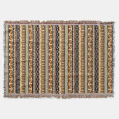 afrikanisches nahtloses Muster Decke (Vorderseite)