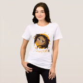 Afrikanisches niedliches Chibi Tri-Blend Shirt (Vorderseite voll)