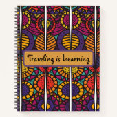 Afrikanisches Notebook, 8.5 x 11 Notizblock (Vorderseite)