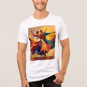 Afrikanisches Paartanz Kunst T-Shirt Tri-Blend Shirt