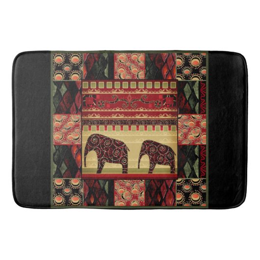 Afrikanisches Patchwork Badematte (Vorderseite)