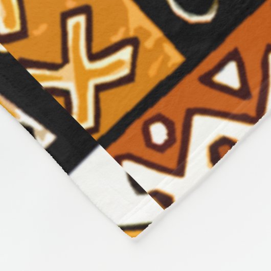 Afrikanisches Patchwork Fleecedecke (Ecke)
