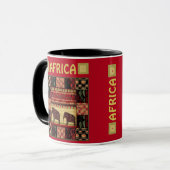 Afrikanisches Patchwork Tasse (Vorderseite Links)