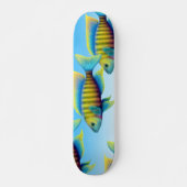 Afrikanisches Pfaucichlid-Fisch-Skateboard Skateboard (Vorne)