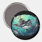 Afrikanisches Pinguinfischfest Magnet (Vorderseite/Rückseite)