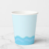 Afrikanisches Piratenmädchen in rosa Party Pappbecher (Rückseite)