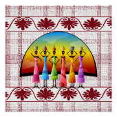 Afrikanisches Poster (Vorderseite)