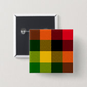 Afrikanisches Rasta-Reggae-Farben Karomuster Desig Button (Vorne & Hinten)