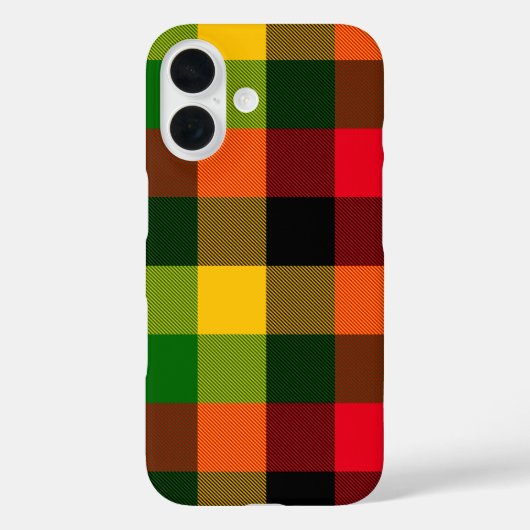 Afrikanisches Rasta-Reggae-Farben Karomuster Desig Case-Mate iPhone Hülle (Rückseite)