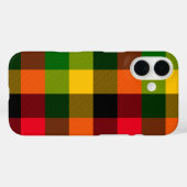 Afrikanisches Rasta-Reggae-Farben Karomuster Desig Case-Mate iPhone Hülle (Rückseite (Horizontal))