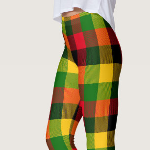Afrikanisches Rasta-Reggae-Farben Karomuster Desig Leggings