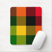 Afrikanisches Rasta-Reggae-Farben Karomuster Desig Mousepad (Mit Mouse)