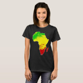 Afrikanisches Rastafarian Traditionelles Muster T-Shirt (Vorne ganz)