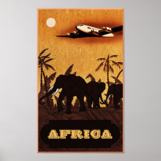 Afrikanisches Reiseplakat Poster