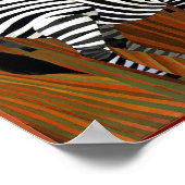 Afrikanisches Reiseplakat Poster (Ecke)