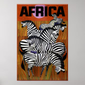 Afrikanisches Reiseplakat Poster (Vorne)