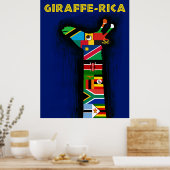 Afrikanisches Reiseplakat Poster (Küche)