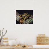 Afrikanisches Rotes Auge Treefrog, Leptopelis Poster (Küche)