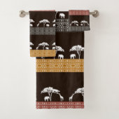 Afrikanisches Safari-Badetuch-Set Badhandtuch Set (Insitu)