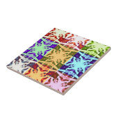 Afrikanisches Schachbrettmuster - Kunstkultur Fliese (Seite)