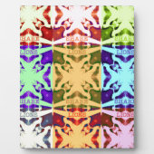 Afrikanisches Schachbrettmuster - Kunstkultur Fotoplatte (Vorderseite)