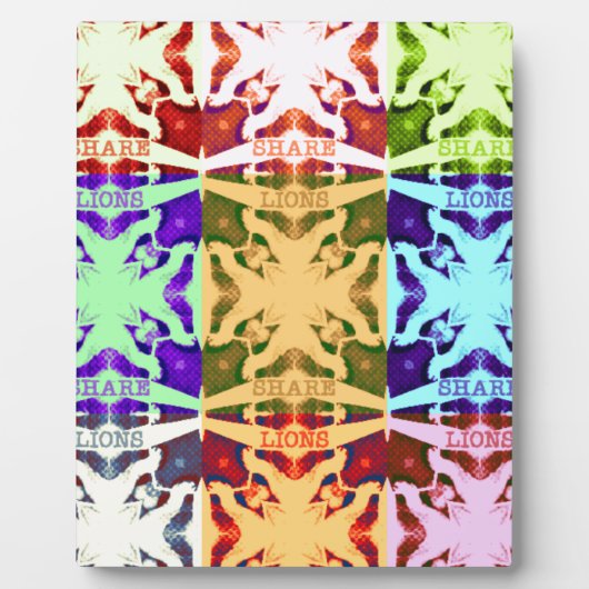 Afrikanisches Schachbrettmuster - Kunstkultur Fotoplatte (Vorderseite)