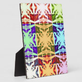 Afrikanisches Schachbrettmuster - Kunstkultur Fotoplatte (Seite)