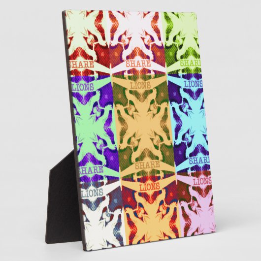 Afrikanisches Schachbrettmuster - Kunstkultur Fotoplatte (Seite)