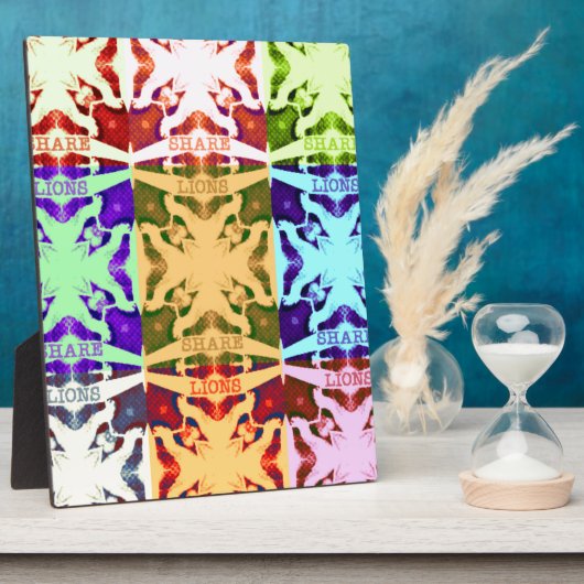 Afrikanisches Schachbrettmuster - Kunstkultur Fotoplatte (Seite)