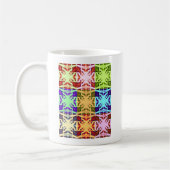 Afrikanisches Schachbrettmuster - Kunstkultur Kaffeetasse (Links)