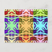 Afrikanisches Schachbrettmuster - Kunstkultur Postkarte (Vorderseite)