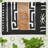 Afrikanisches Schmuckmuster Geschirrtuch (Gefaltet)