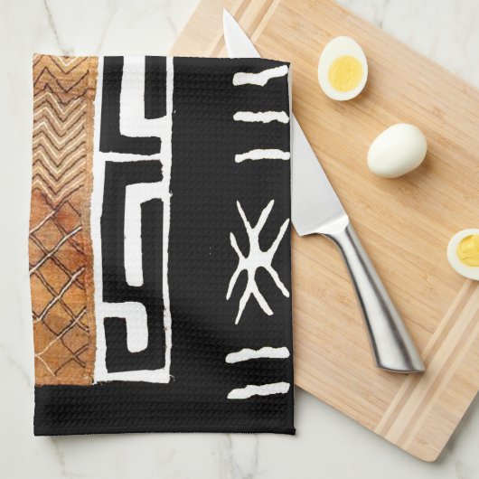 Afrikanisches Schmuckmuster Geschirrtuch (Viertel Falte)