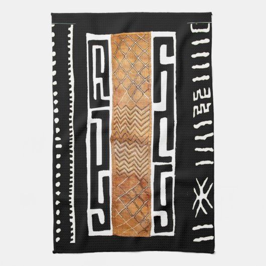 Afrikanisches Schmuckmuster Geschirrtuch (Vertikal)