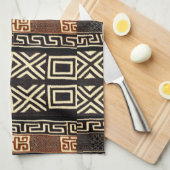 Afrikanisches Schmuckmuster Küchentuch (Viertel Falte)