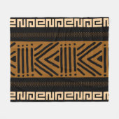 afrikanisches Schmucktuch bedruckt Blanket Fleecedecke (Vorderseite (Horizontal))