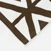 afrikanisches Schmucktuch bedruckt Blanket Fleecedecke (Ecke)