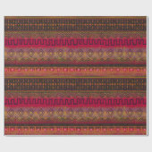 Afrikanisches Schmucktuch Inspiriert "Earthy Patte Geschenkpapier (Flach)