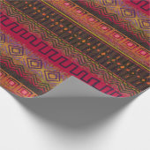 Afrikanisches Schmucktuch Inspiriert "Earthy Patte Geschenkpapier (Ecke)