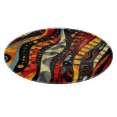 Afrikanisches Schnittmuster Schneidebrett (Ecke)