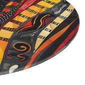 Afrikanisches Schnittmuster Schneidebrett (Ecke)