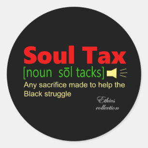 Afrikanisches Soul Runder Aufkleber