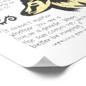 Afrikanisches Sprichwort Poster (Ecke)