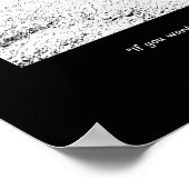 Afrikanisches Sprichwort Poster (Ecke)