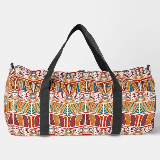 Afrikanisches Stammdesign Duffle Bag (Vorderseite)