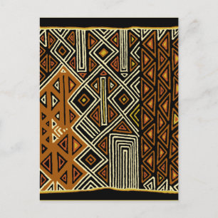 Afrikanisches Stammes-Kuba-Design Postkarte
