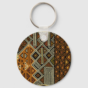 Afrikanisches Stammes-Kuba-Design Schlüsselanhänger