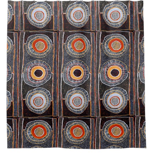 Afrikanisches Stammesdesign Duschvorhang (Vorderseite)