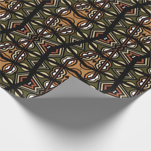 afrikanisches Stammesdesign Geschenkpapier (Ecke)