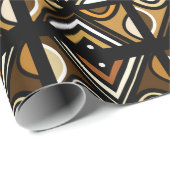 afrikanisches Stammesdesign Geschenkpapier (Rolleneckpunkt)